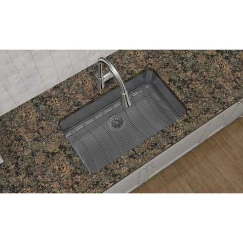 Stainless Steel Bottom Grid For Kitchen Sink 26-1/2 X 14-13/16 X 1 In Custom Fit To Cover The Sink Bottom installed in a sink