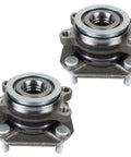 Front Wheel Hub Bearing Assembly Set For Nissan Sentra 2007 Through 2012 2.0L Four Cylinder Engine Direct Replacement Pair Premium Quality Durable High Performance