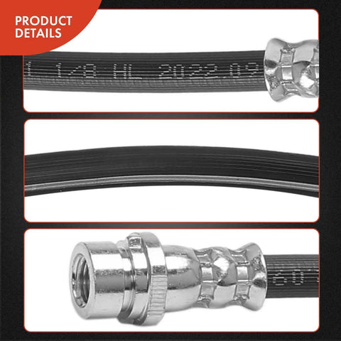 Front Brake Hydraulic Hose For Mazda 3 2004-2013 And Mazda 5 2006-2010 2012-2015 with stainless steel fittings