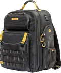Pro Painter Backpack Organizer For Jobsite Tools With Removable Wet Pouch and All In One Storage System, side view