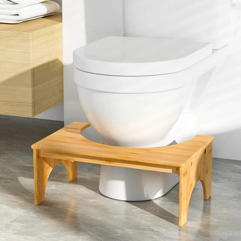 7 Inch Bamboo Poop Stool For Bathroom For Adults And Kids Relieves Bloating Constipation Eases Defecation Improves Bowel Movements
