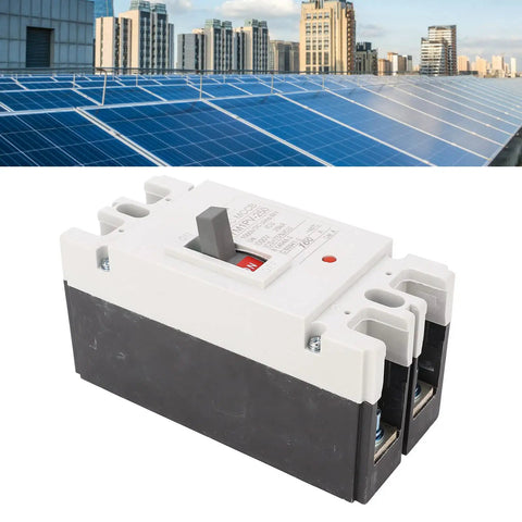 Two Pole 160 Amp Direct Current Miniature Circuit Breaker 20kA Short-Circuit Capacity 1000V Rating Flame Retardant Compact