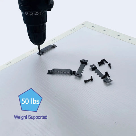 Heavy Duty Sawtooth Picture Hangers 50 Pack With Screws Built Tough For Hanging Canvas Frames Photos Clocks Paintings Artwork