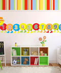 Multiplication Chart Posters For Kids Set Of 12 With Multiples From 1 To 12, colorful number wall decor in playroom