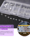 65Pcs M3 Aluminum Spacer Kit With 3.1Mm ID And 6Mm OD Eight Lengths From 0.5 To 10Mm Unthreaded Round Standoffs Silver