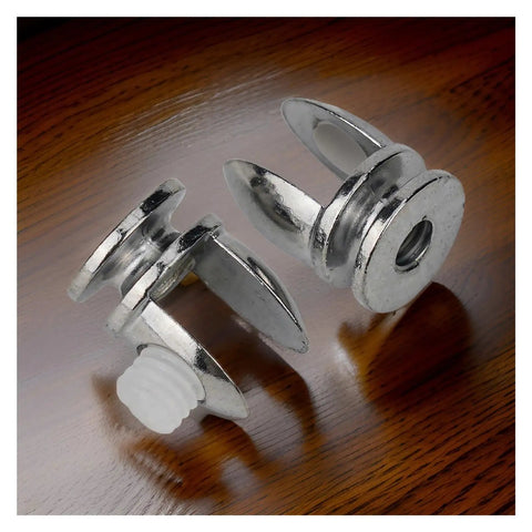 Heavy Duty Glass Shelf Clips, Adjustable Shelf Support Clamp Clips For 5mm To 8mm Glass on wooden surface