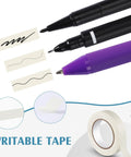 Console Labeling Tape 1 Inch Wide 54.7 Yard Roll Clean Writable Flatback Paper White Adhesive Tape Removable No Residue