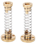 Anti Backlash T8 Brass Nut Replacement Kit with high tension springs for 3D printers, showing two nuts and two springs
