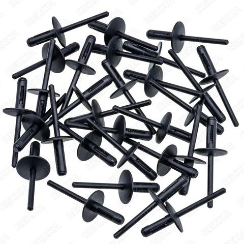 30 Pcs Fender Liner Rivets For BMW Wheel Arch Trim Bumper Cover Nylon Expanding Rivets 6mm Diameter 1.5 To 10mm Grip