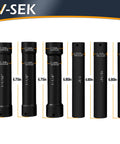 Extended Length 1/2 Inch Drive Impact Socket Set With Extra Deep Sockets Heavy Duty Steel 6-Piece High Torque Hex Sizes