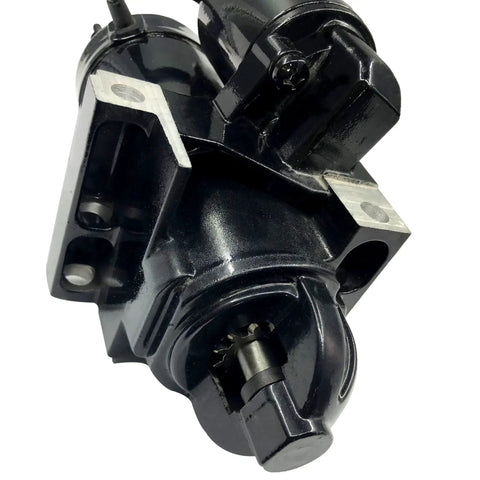 Close-up of Beefy Marine Starter for Mercruiser & Volvo Penta Engines 19715 Replacement, visible mounting brackets