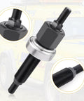 Chevy Harmonic Balancer Installer Tool For Small Block And Big Block Cranks, threaded rod and nut detail