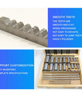 Keyway Broach Set In Fitted Box With 30 Pcs Includes 5 Broaches 18 Collared Bushings 7 Gaskets Push Type Keyway Broaches Industrial Tools