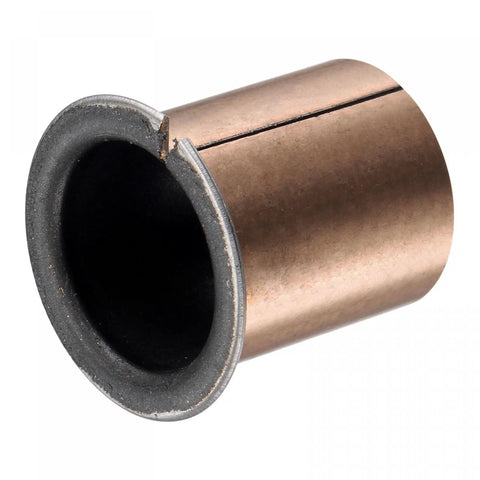 Heavy Duty Flanged Sleeve Bearings Built Tough With Bronze Sintered Surface And Carbon Steel Core Delivers Slippery Smooth Operation Zero Headache Maintenance 25mm Bore 28mm Outer Diameter 35mm Length Two Piece Pack