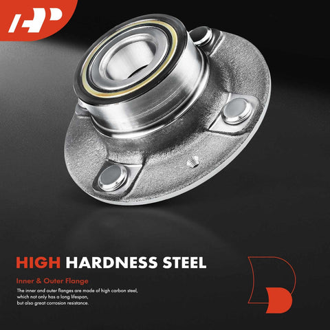 Rear Wheel Bearing And Hub Assembly For Hyundai Elantra 2001 To 2006 And Kia Spectra 2005 To 2009 Spectra5 2005 To 2009 Non ABS