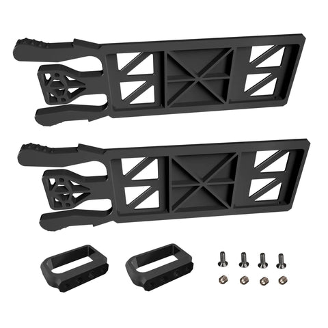 Pro Battery Tray Set Upgrade Kit For M4 RC Helicopters Heli Accessories showing components for OMP M4 Models OSHM4048
