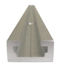 Set Of Four Premium Aluminum T Slot Track Rails Twenty Four Inches Long With A Deep Three Eighth Inch Channel, close view of rail.