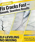 Self Leveling Concrete Crack Filler Waterproof Fast Dry Sealant Pour And Go Flexible DIY Crack Sealer for driveway cracks repair.