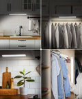 84 LED Wireless Closet Lights With Motion Sensor, no cord needed, battery powered under cabinet lighting in kitchen and closets.