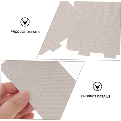 Close-up of Microwave Waveguide Mica Sheets 12 Pack Heat Resistant Insulation Pads showing texture and detail for cooking and baking.