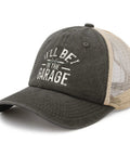 Breathable Trucker Cap For Men And Boys Adjustable Buckle Dope Casual Hat For All Seasons with garage logo