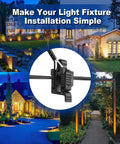 Effortless Low Voltage Landscape Lighting Wire Connectors 12 To 18 Gauge UL Listed for pathway garden and spotlight installations image