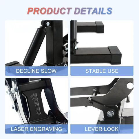 Heavy Duty Dirt Bike Stand Adjustable Jack Stand 1200 Lbs Capacity Engine Stand With Vertical Rise Easy To Operate details