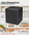 Heavy Duty Electric Frying Pan Protector Cover With Handle, 600D nylon, dimensions 20 x 18.9 x 15 inches, kitchen background