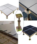 ASTAMOTOR 6-pack galvanized steel floor leveling jack posts, adjustable 11–16 in height.
