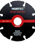 Heavy Duty 4 1/2 Inch Brazed Tungsten Carbide Cutoff Wheels With 7/8 Inch Arbor for cutting wood, laminate, and plastic.