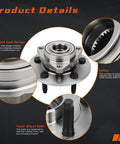 Detailed view of Front Wheel Hub And Bearing Assembly For Dodge Ram 1500 2002 2003 2004 2005 2006 2007 2008 Five-Lug Non-ABS