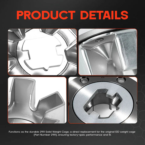 Beefed Up Solid Weight Cage Replacement For Governor Flex Ring Fits Roosa Master Pumps 29111 Compatible With JDB DBG DBM DBO Diesel Injection Pumps For Tractors And Industrial Engines, silver metal close-up