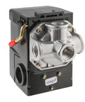 LF10-4H Air Compressor Pressure Switch Replacement 95-125 PSI Range, 4 Port, Unloader Valve, On Off Switch visible