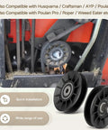 532194326 V Groove Idler Pulley And 532194327 Flat Idler Pulley Kit shown installed on a riding lawn mower