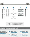 Dope 24 Inch Towel Bar In Polished Nickel Gunmetal Finish With Installation Hardware For Bathrooms Esquire Style Elegant Knurled Texture