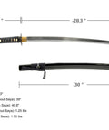 Unsharpened Aluminum Alloy Katana Iaito For Iaido Training Safe Practice Sword With 28.3 Inch Blade Fuller Groove overview