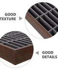Premium Wooden Jewelry Tray Featuring Forty Smooth Compartments And Plush Velvet Insert for classic detail and texture showcase.