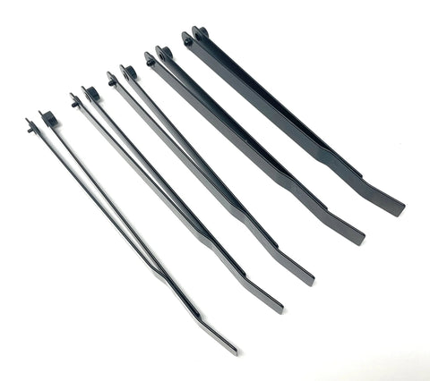 Metal Magery 5-piece hole finder tool set, steel; for sheet metal strap duplicators, includes #40 #30 #21 #10 1/4"