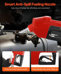 Diesel Fuel Transfer Pump Kit 12V 10 GPM with auto shut-off nozzle filling fuel tank
