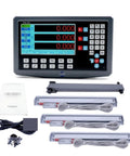 3 Axis LCD Digital Readout Kit With Three Glass Linear Scale Encoders For Lathe Grinder Milling, complete with manual and wiring.