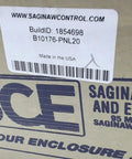 Label on the box of Beefy Industrial Steel Control Panel Enclosure 15x12x7 Inches Heavy Duty Electrical Box B10176Pnl20