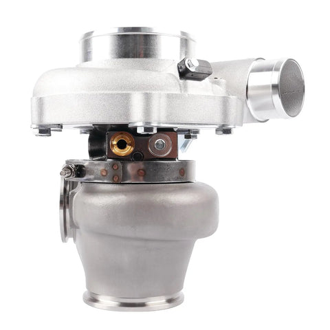 Forward Turbo 5449G Stainless Steel Vband Zero Point Seven Two AR IWG T25 Adapter with dual ceramic bearings and 9-blade wheel.
