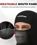 Flame-Resistant Balaclava Face Mask 7oz Arc Rated NFPA 2112 CAT2 Welding Helmet Liner Black X-Large with breathable panel