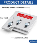 Generator Interlock Kit for Square D QO or Homeline Panels 150 Amp to 200 Amp, aluminum alloy with silver finish and bolts