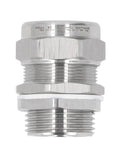 Stainless steel cable gland connector with IP66 waterproof, dual sealing, G1 thread and M32/NPT, 1 inch