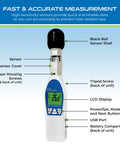 WBGT Heat Stress Meter With Dry Bulb, Wet Bulb, And Globe Temperature For Accurate Readouts In Workplace, sports, And Outdoor Activities With Large LCD Display And Fast Pro Grade Sensing.