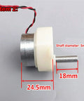 DC Gear Motor 3-9V Slow Speed 2.5-11 RPM Micro Geared Motor with 5mm shaft and plastic reduction gearbox, side view