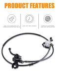 Upgraded Hydraulic Brake System For Mini Bikes Left Side Mount With Seven Eighths Inch Handlebars And Fifty Inch Hose Compatible With Baja Doodlebug DB30 Minibikes And Go Karts