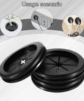 4 Pack Heavy Duty Rubber Grommets For Wiring, 2 Inch Black Firewall Plug Insert, shown in usage scenarios with wires.
