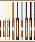 9 Color Wood Filler Sticks And Repair Crayons For Furniture And Floors No Sweat Go To Scratch Fix Kit with various color options.